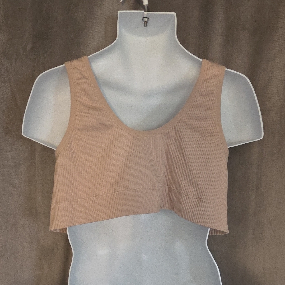 Torrid 3x Ribbed Tan Bra - Picture 2 of 5